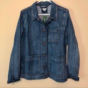 NWT LLBean Denim Chore Jacket